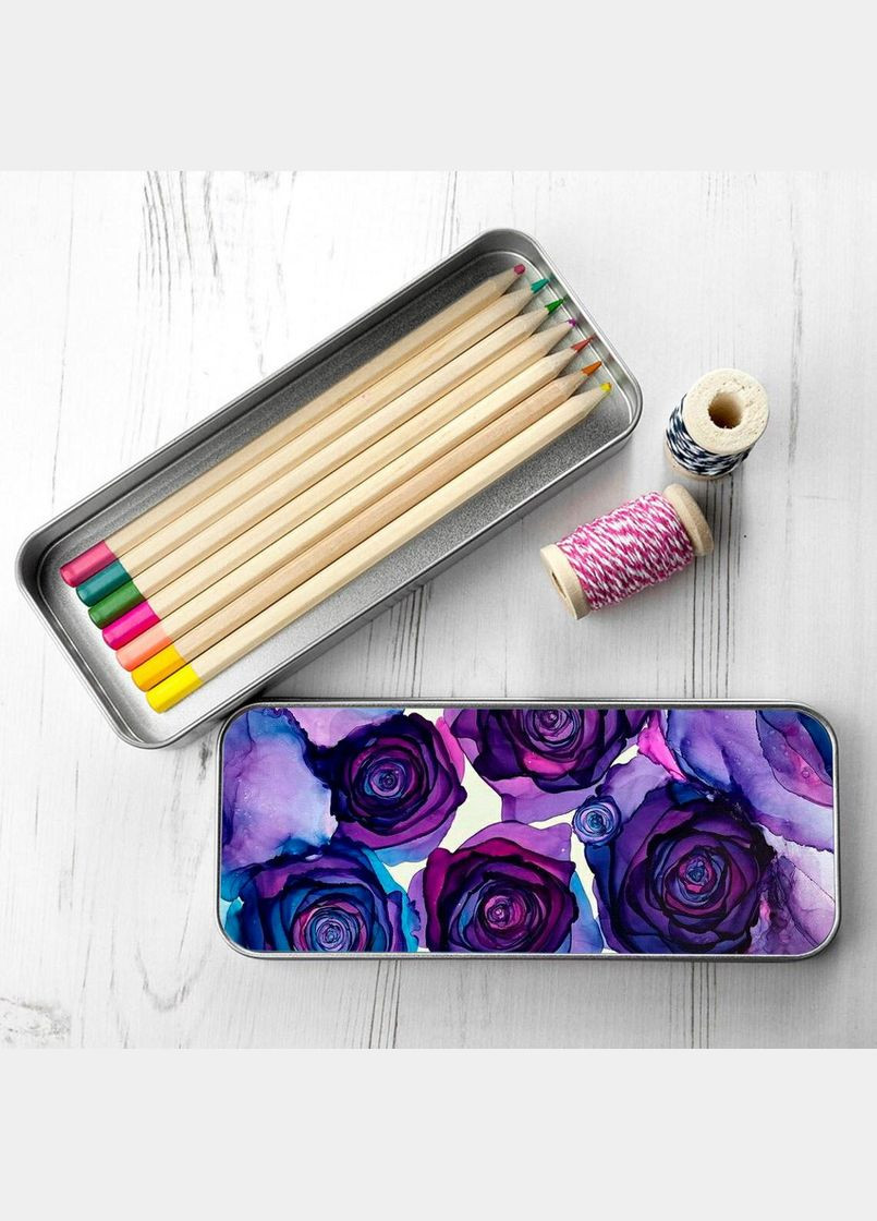 Пенал шкільний для хлопчика та дівчинки металевий череп 7*18 см Silver No Brand (309154488)