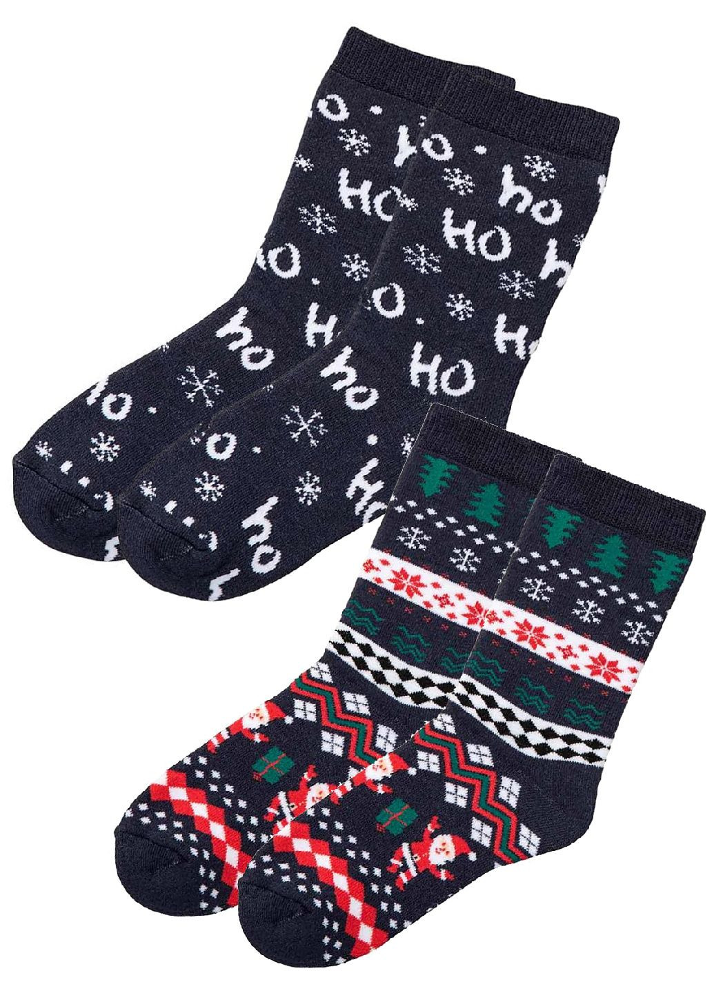 Тёмно-синие носки на махре (2 пары) Pepperts новогодние зима (314740877)