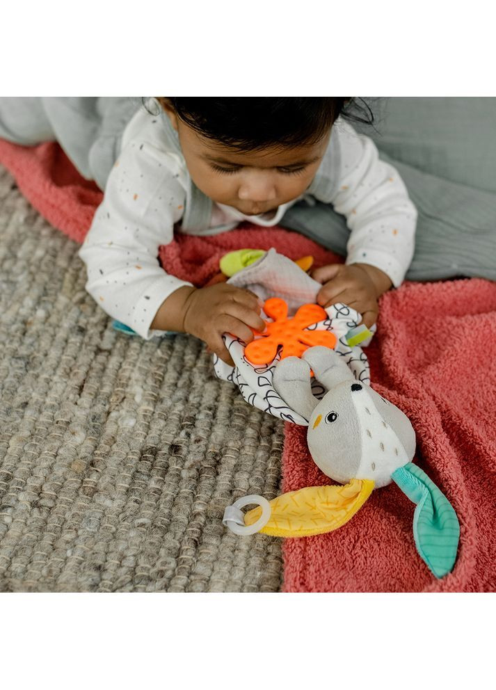 М'яка розвиваюча іграшка-прорізувач DobabyDoo Активний заєць () Fehn 4001998049046 (366578302)