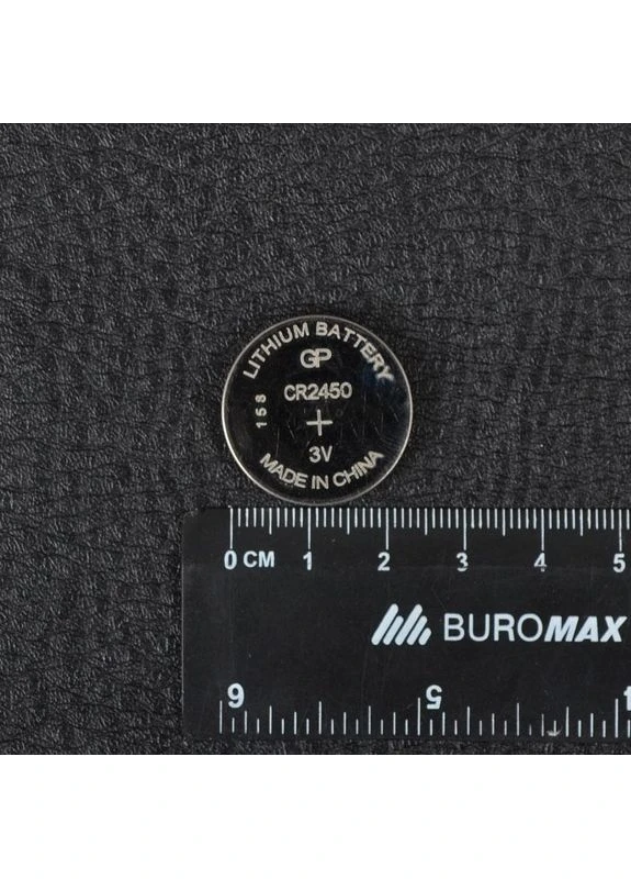 Батарейка дисковая литиевая CR2450 (DL2450) 3V, типоразмер CR2450, напряжение 3V, для игрушек и часов GP (394700792)