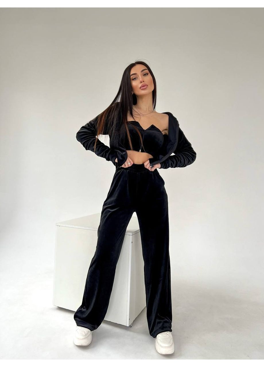 Велюровий костюм трійка Osoblyva (363030411)