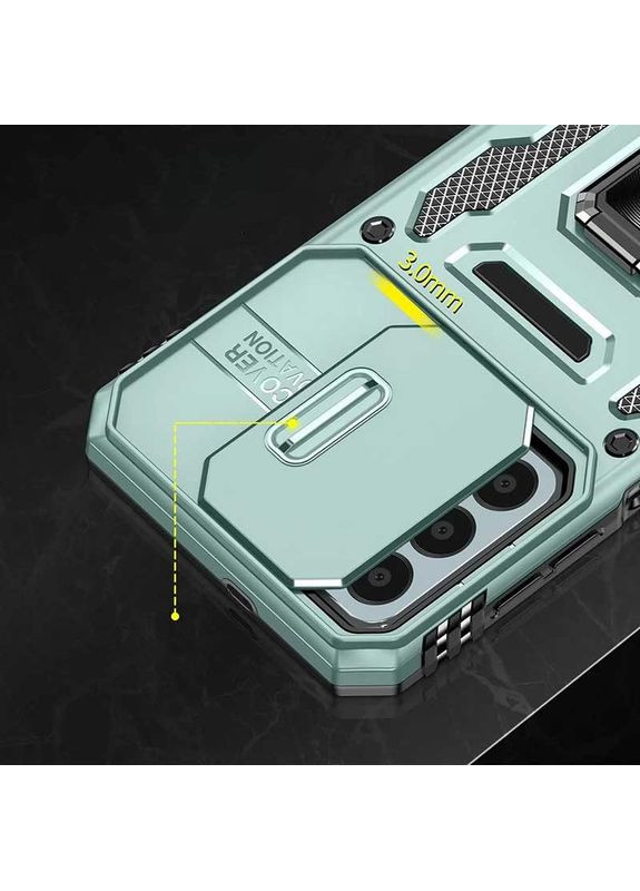 Ударостійкий чохол Camshield Army Ring для Samsung Galaxy A25 5G Бірюзовий Epik (372499552)