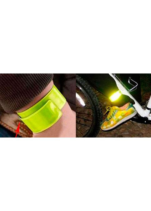 Светоотражающий самофиксирующийся slap-браслет (слэп-браслет) на руки и ноги No Brand (353850167)