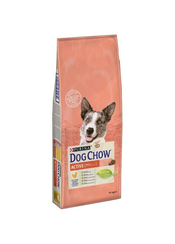 Adult Active - Сухий корм з куркою для активних дорослих собак - 14 кг Dog Chow (327257326)