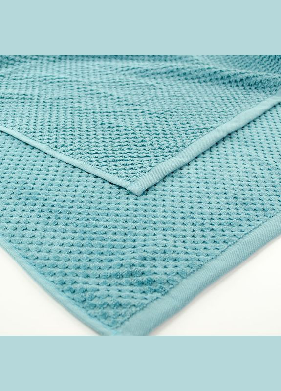 Набір махрових однотонних рушників 3шт 50x90см, 50x90см, 70x140см Damask Преміум якості Жакардове з велюром 550г/м2 ( ) GM Textile смарагдовий