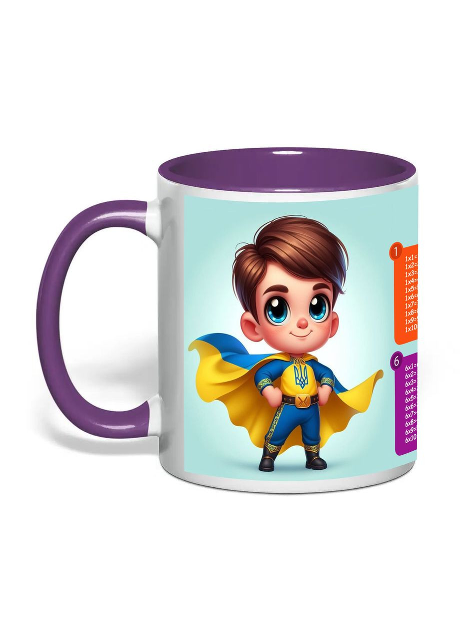 Чашка с печатью "Табличка умножения" №3 330 мл ( ) (30125) No Brand (358210622)