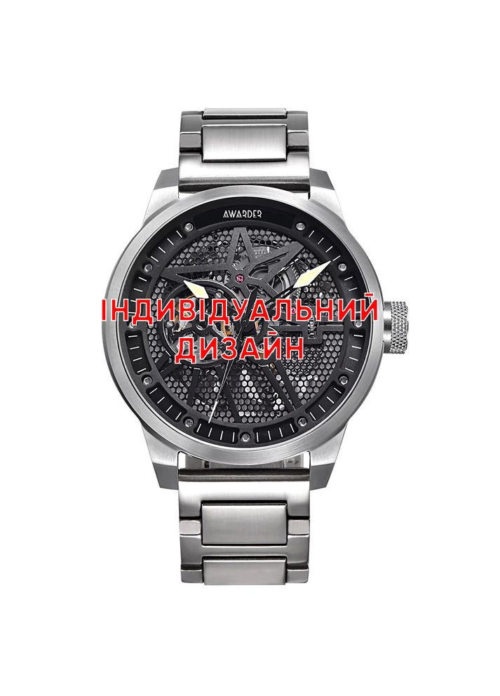 Часы Awarder 058 черно-красные механические для мужчин с автоподзаводом и водонепроницаемостью 100 м ProDobro (370369874)