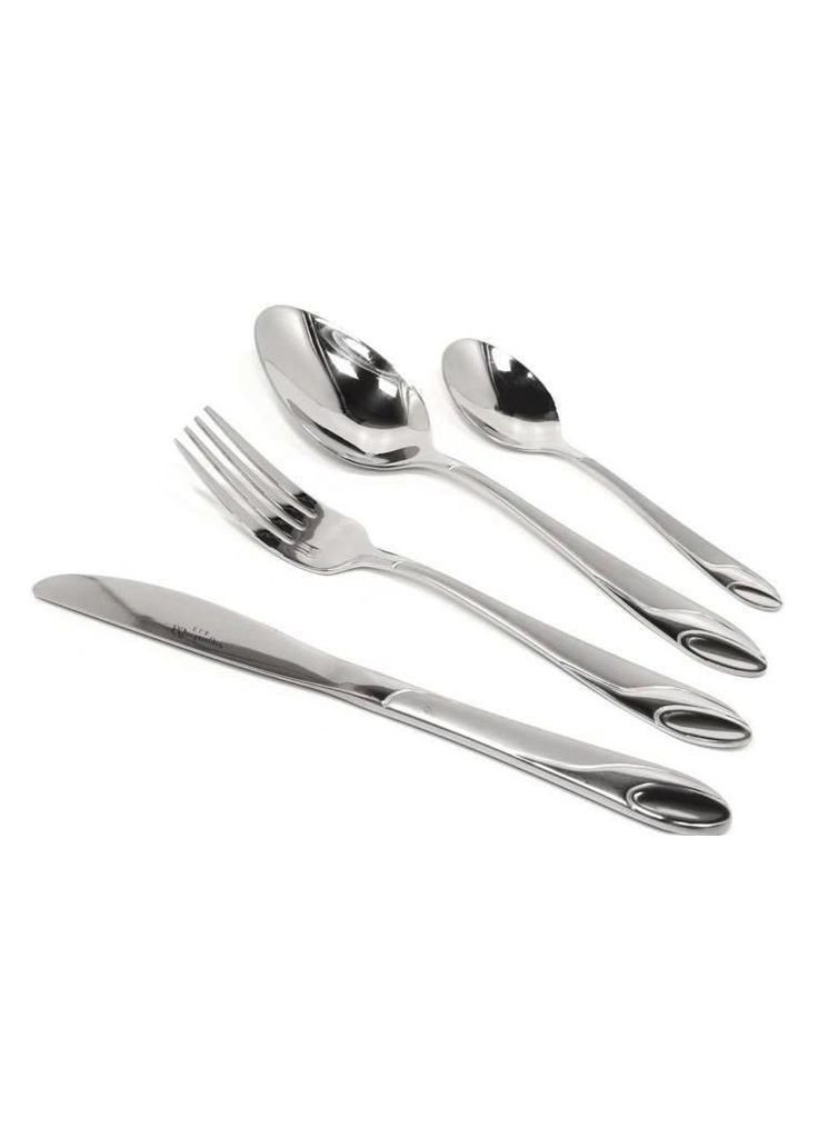 Набір столових приладів Bachmayer BM-2440 з 24 предметів у подарунковій валізі на 6 персон ложки, виделки (вилки), ножі No Brand (317170012)