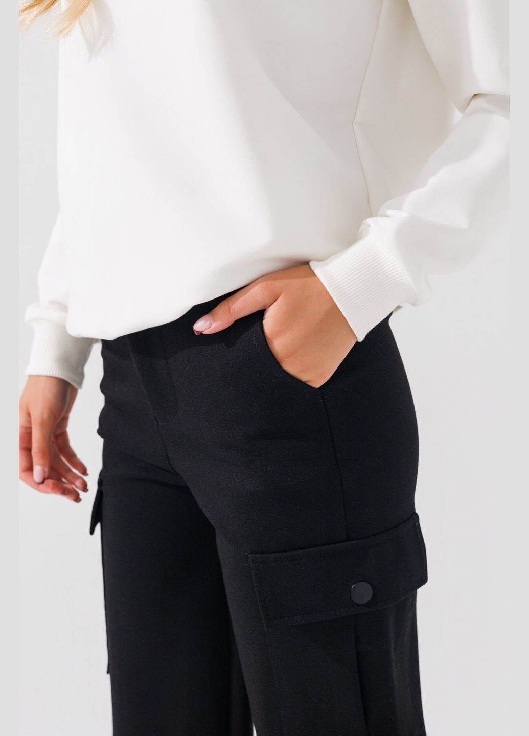 Черные повседневный демисезонные брюки Vio Faloni