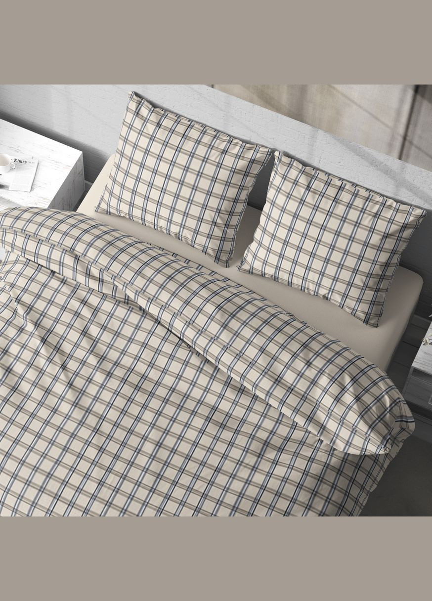 Постільна білизна " ", Полісатин, Бежевий, Євро P-0165 Lelit (316632489)