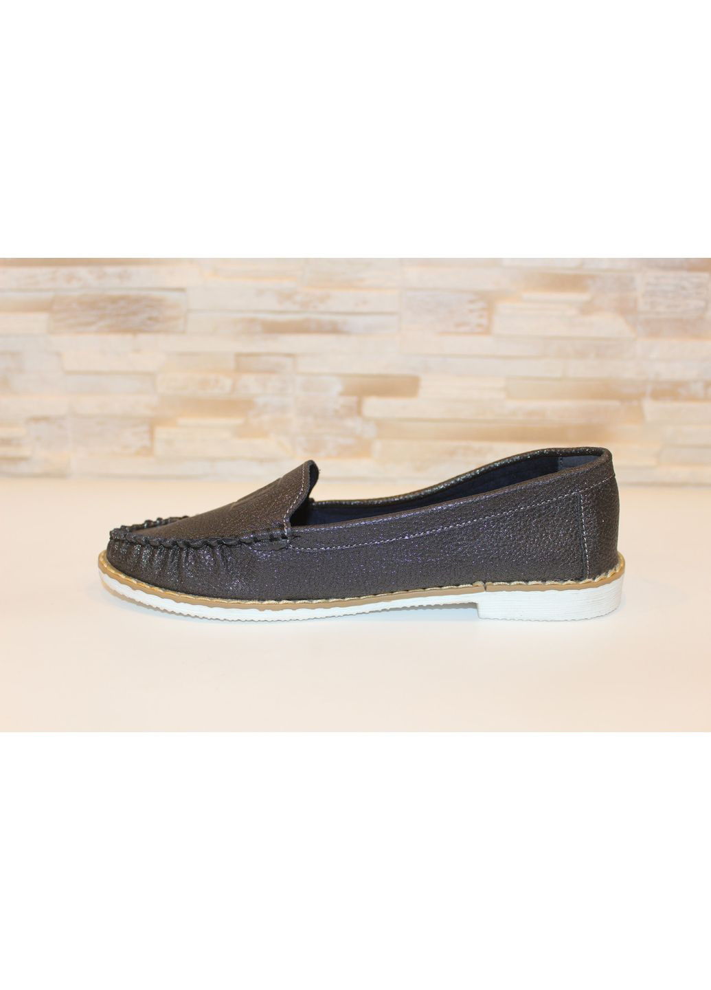 No Brand Туфли мокасины женские серые серый з искусственная кожа, — демисезон (361049603)