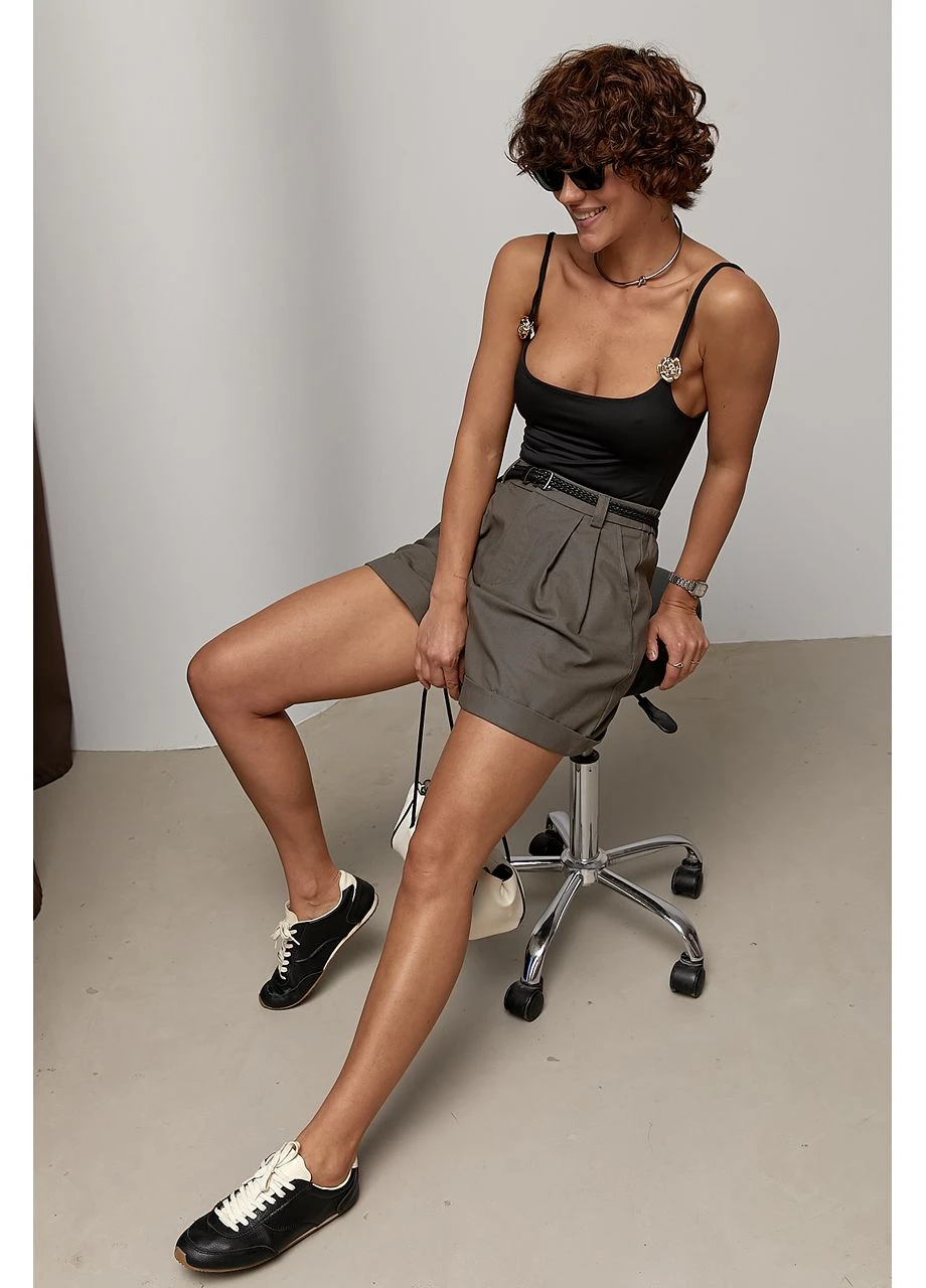 Льняні класичні шорти Lurex (393814991)