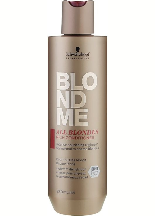 Обогащенный кондиционер для волос всех типов Blondme All Blondes Rich Conditioner 1000ml (925240-99835) Schwarzkopf Professional (368620228)