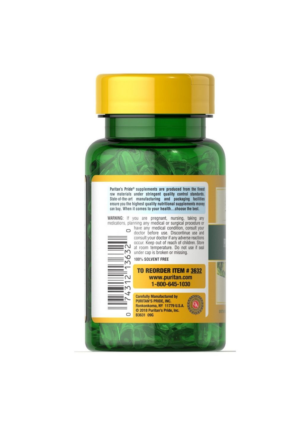 Жирные кислоты Evening Primrose Oil 500 mg, 100 капсул Puritans Pride (293338097)