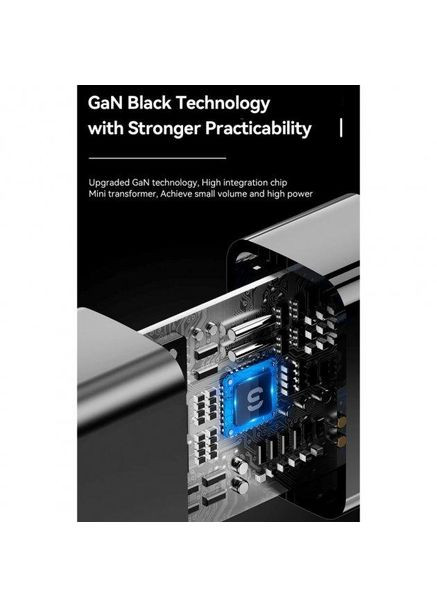 Зарядний пристрій 20W GaN mini Type c (PD)+ USB (QC3.0) 20wф Essager (296107870)