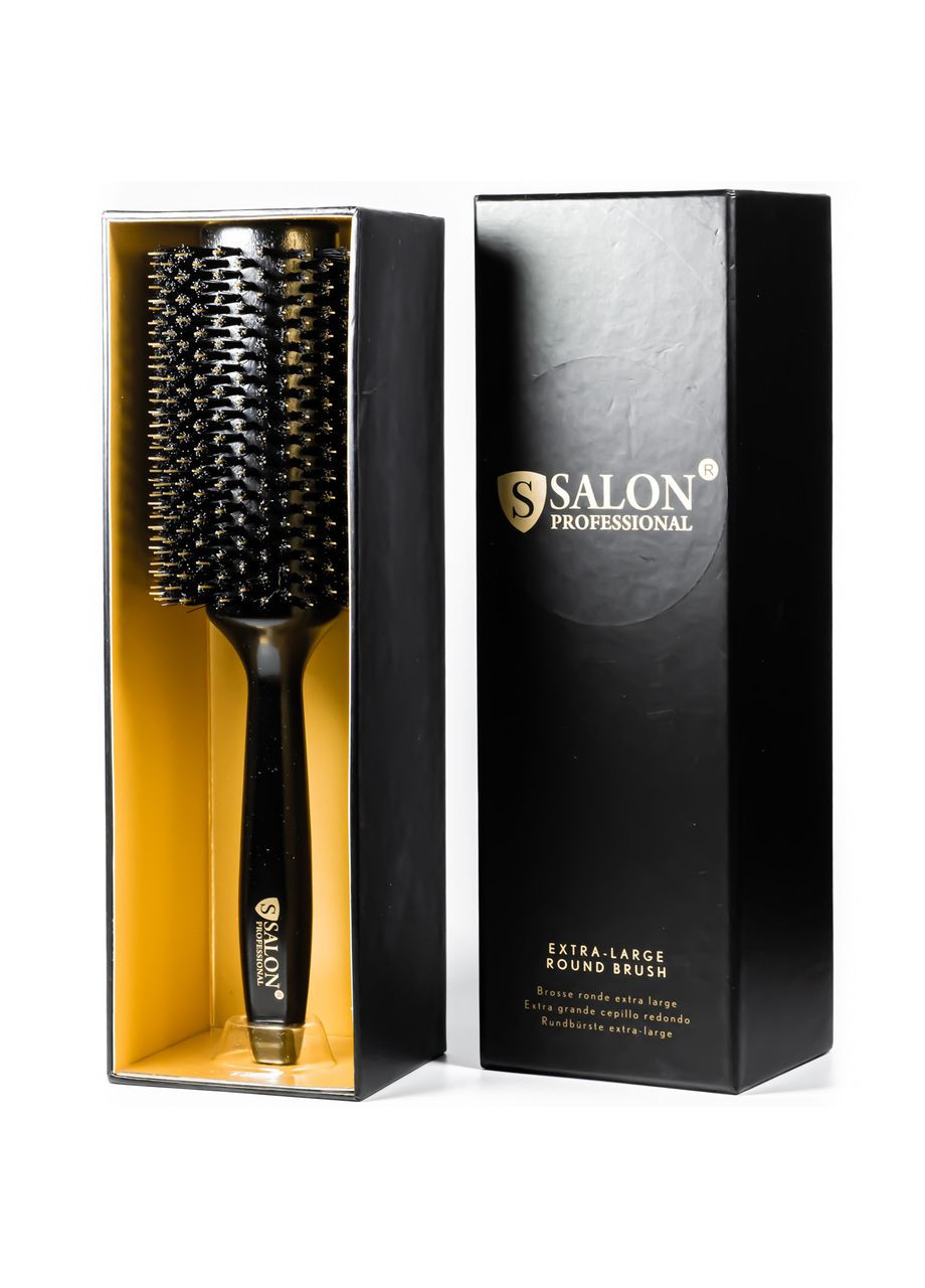 Щётка-брашинг для волос деревянная круглая в коробке 43Ф Salon Professional (367989343)