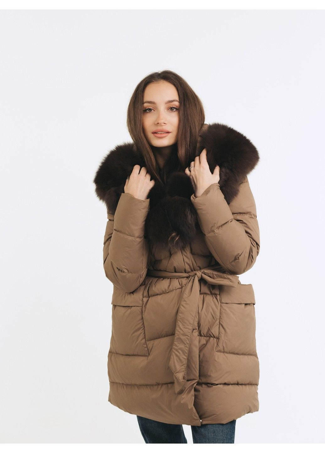 Коричнева зимня куртка 21 - 04372 Vivilona