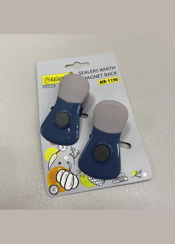 Набір затискачів з магнітом для пакетів 2 шт MR-1190 Maestro (323483108)