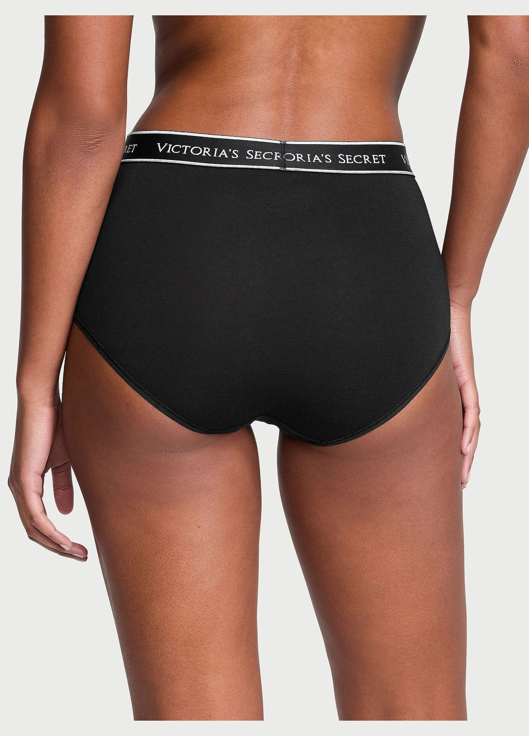 Комплект з 3 трусиків-бріф Victoria's Secret 3-Pack Logo Cotton Modern Brief Panty (328005675)