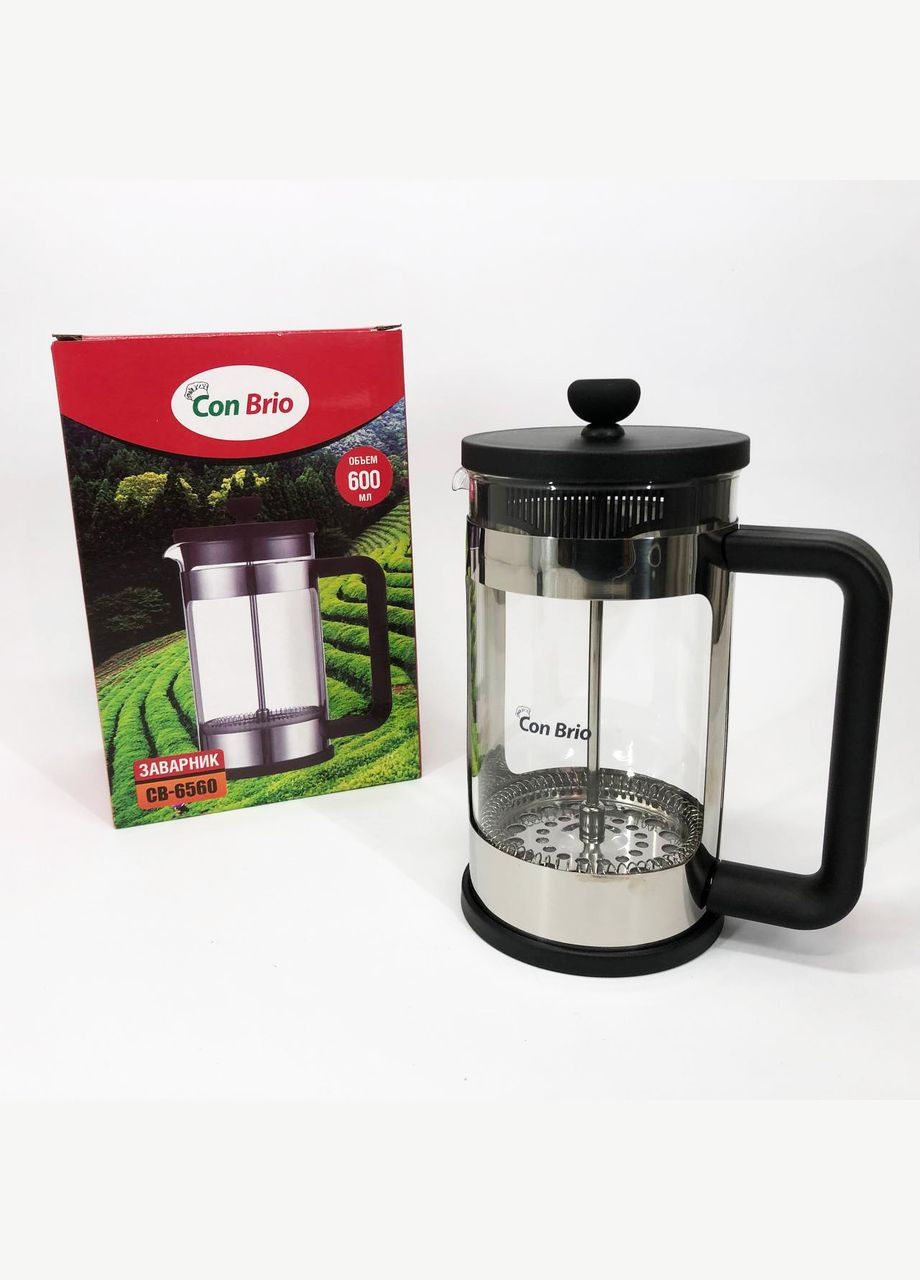 Заварной стеклянный чайник CB-6560 600 мл, Чайник самовар стеклянный, UH-661 Чайник заварник Con Brio (349512078)