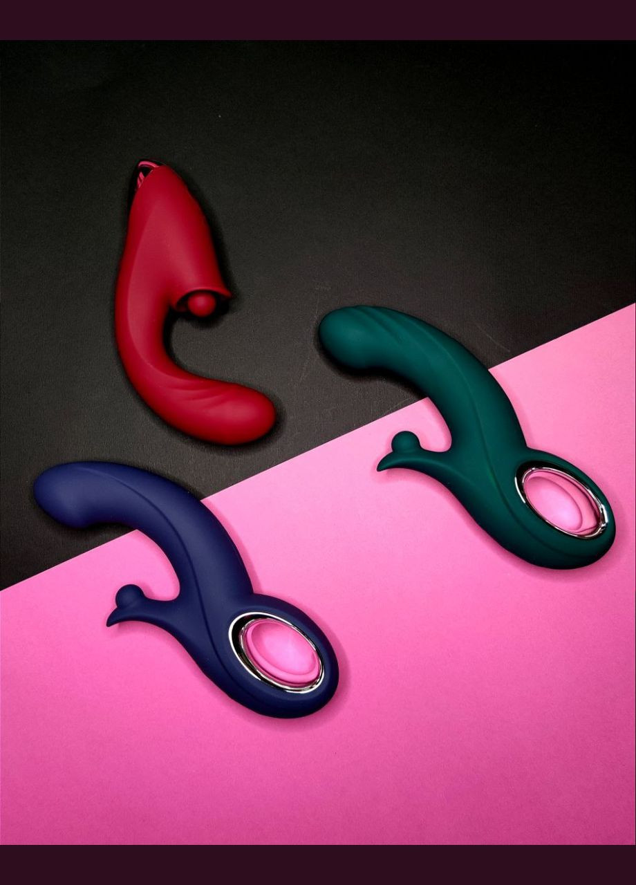 Вібратор-кролик Kissen Raider з фрикціями,, 20.3 см х 3.7 см Chisa (332201458)