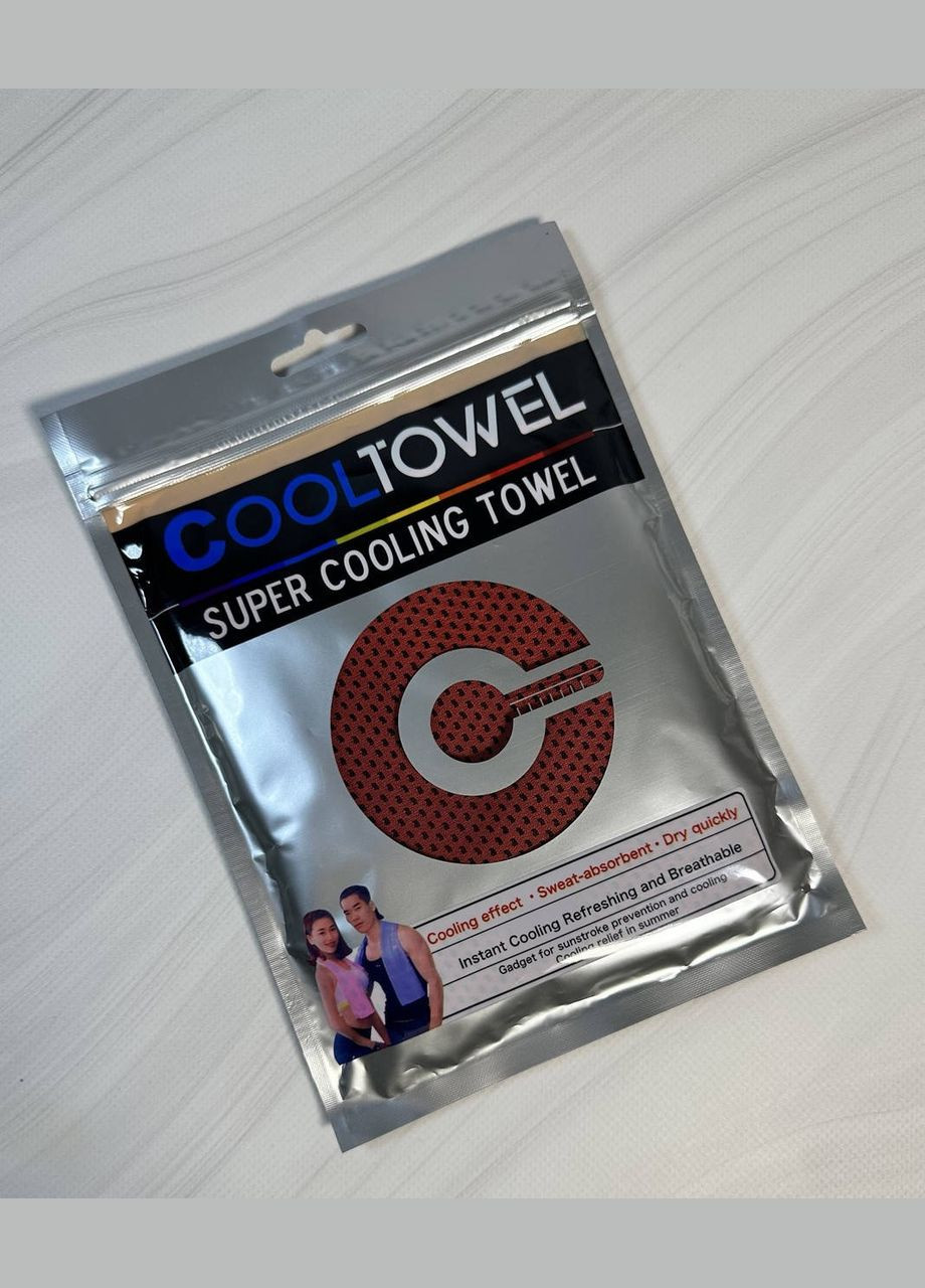 Спортивний охолоджуючий рушничок, рушник для залу, бігу, 80*30 см No Brand червоний