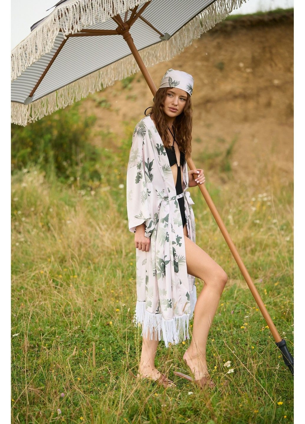 Халат-парео женский макси PALMA принтованный Handy Wear (356676081)