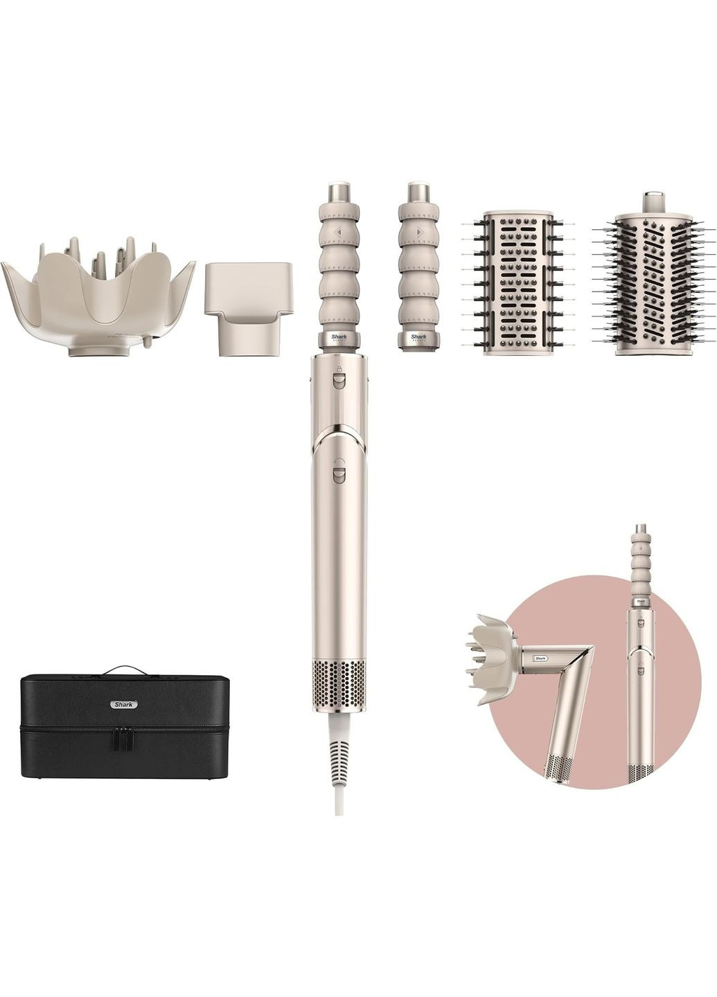 Набор для укладки волос FlexStyle 5-in-1 Hair Styler and Dryer Stone HD446SLEU Shark (322131730)