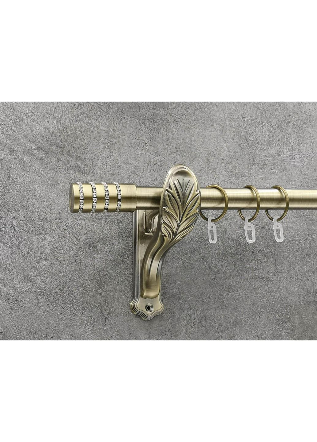 Карниз Барамела гладкая штанга одинарный ретро 25 мм 160 см Антик Quadrum (352782523)