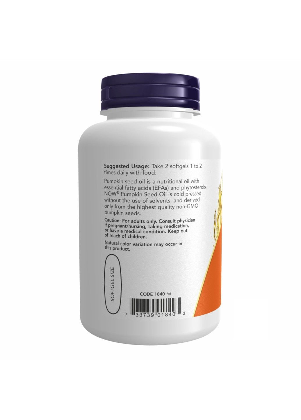 , тыквенное масло, 1000 мг, 100 капсул Now Foods (364956359)