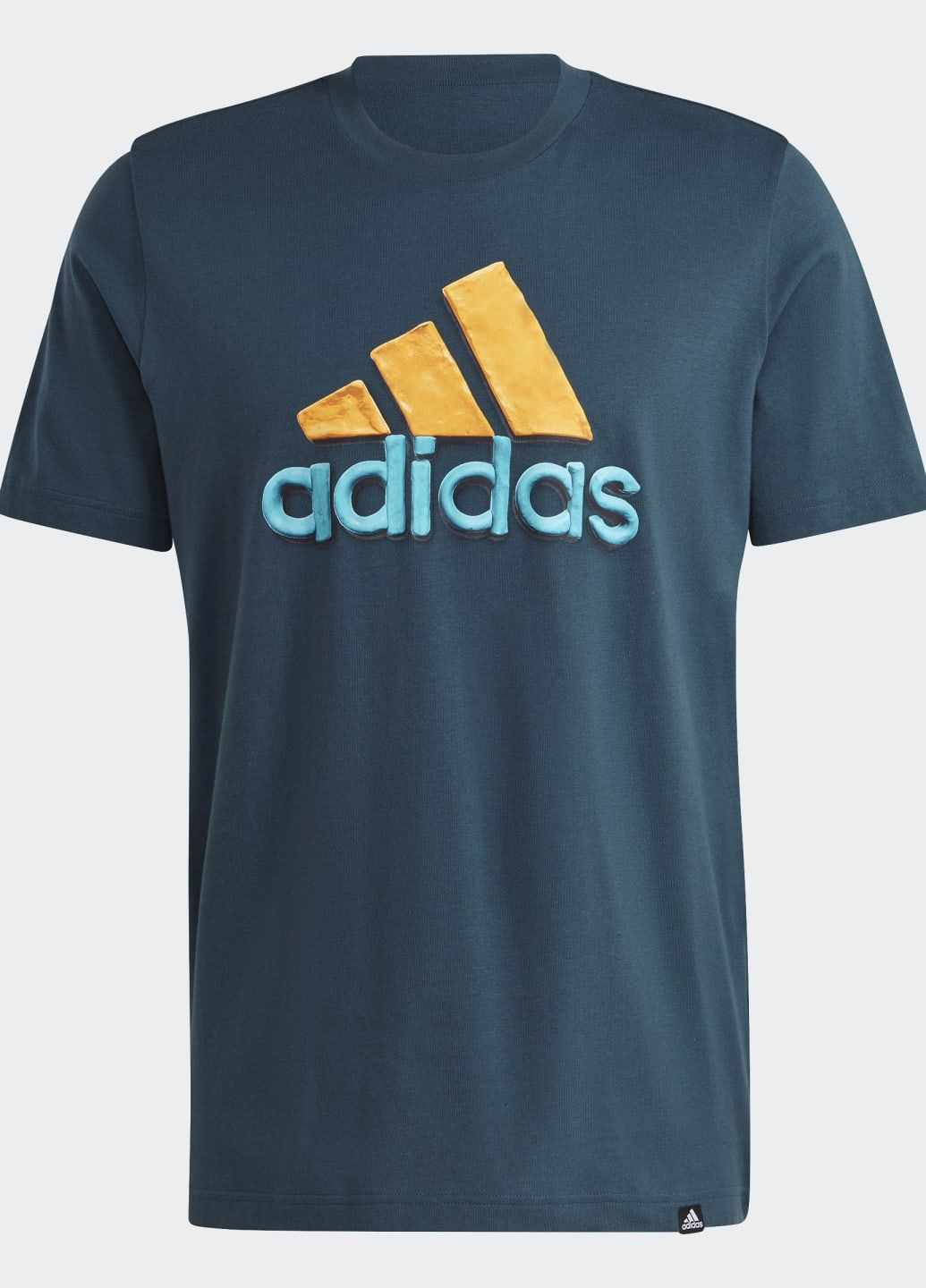 Бирюзовая футболка sportswear photo real fill adidas
