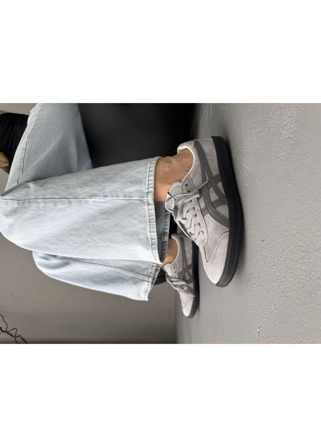 Кроссовки женские и мужские Asics Onitsuka Tiger Tokuten Grey | Асікс Онітцука Тайгер Токутен серые демисезоны (370850640)