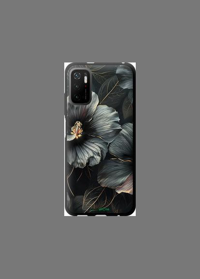 Чехол на Xiaomi Redmi Note 10 5G Черные цветы "6031b-2556-2448" Endorphone (348068759)