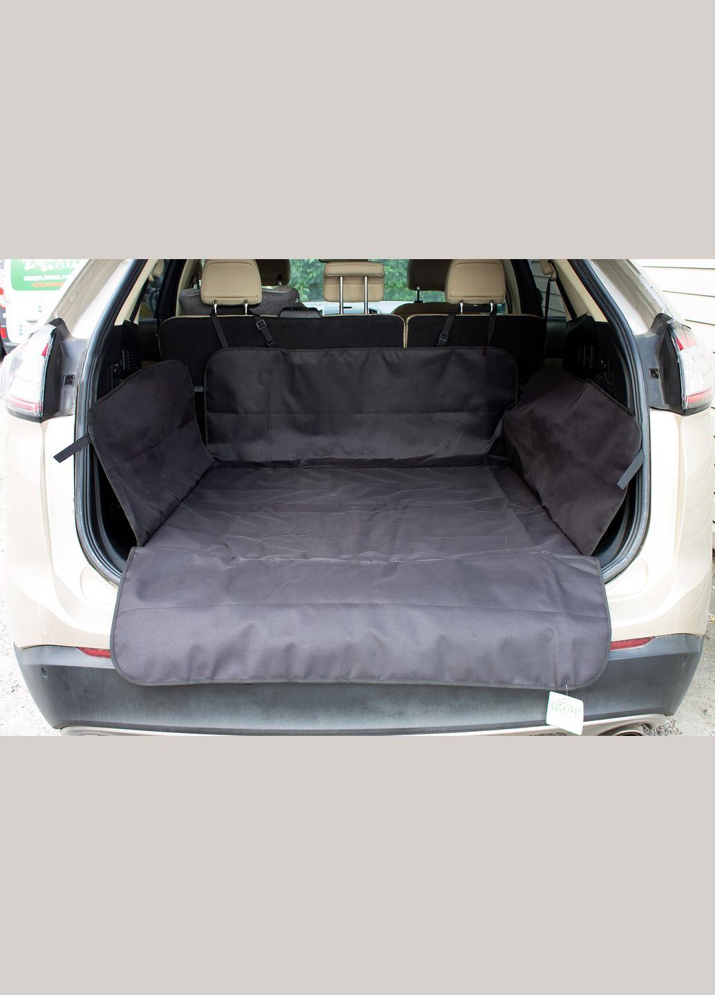 Автогамак для собак з бортами в багажник "Люкс" 101х91 см Чорний (4820224215785) Lucky Pet (313239519)