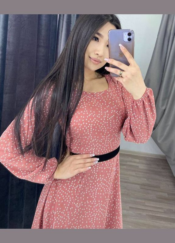 Рожева сукня міді Fashion