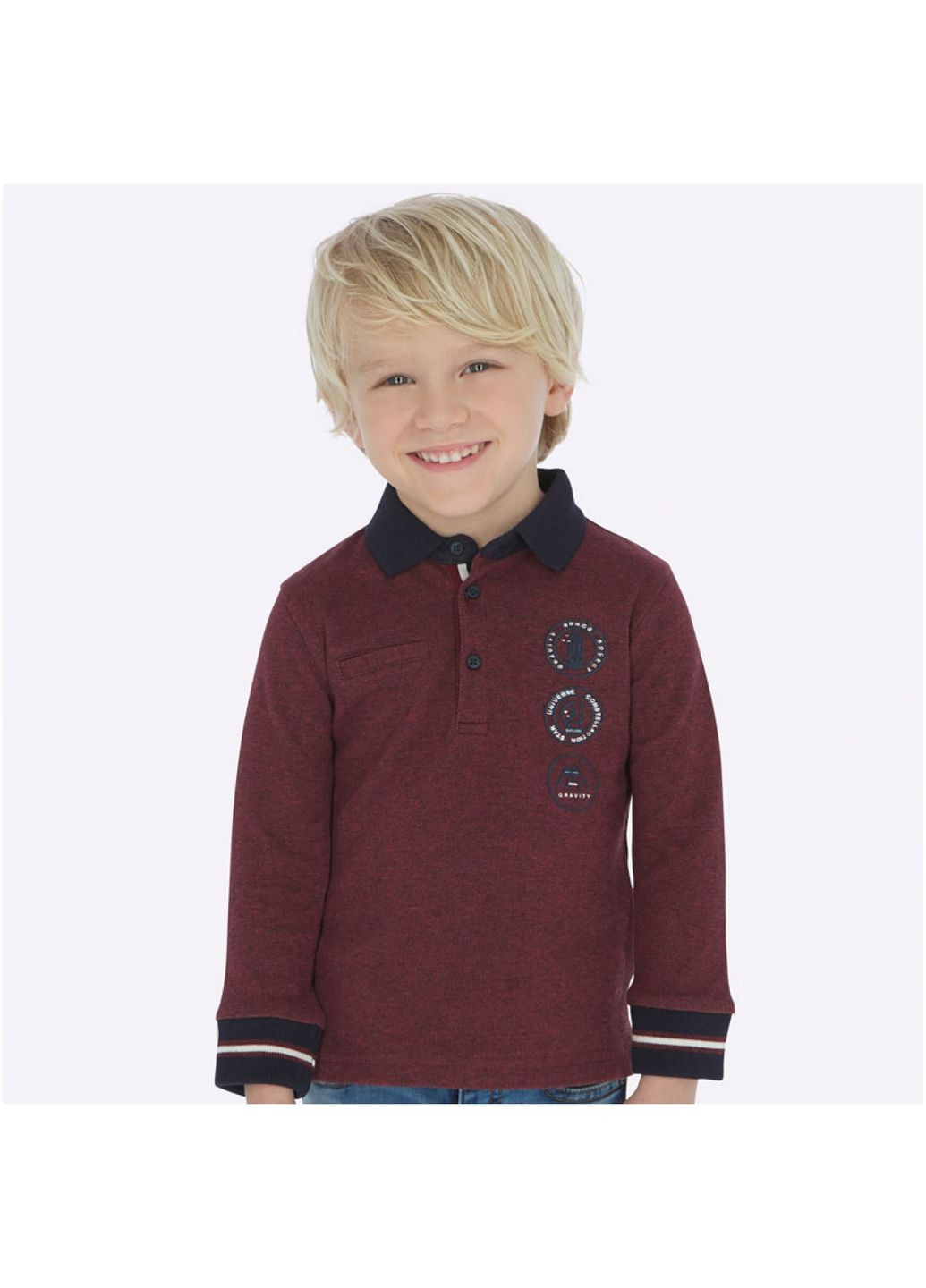 Бордовый лонгслив Mayoral