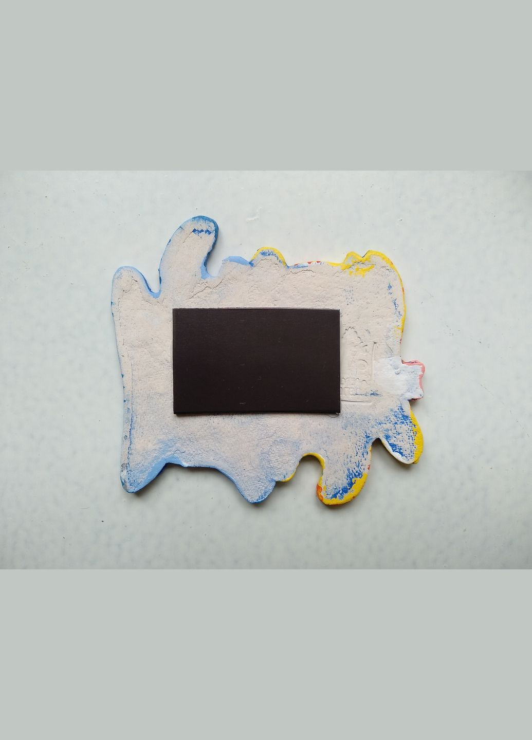 Персонализированный керамический магнит "Котики с сосиской" (желтый + голубой) Коти&Ангели (301533069)