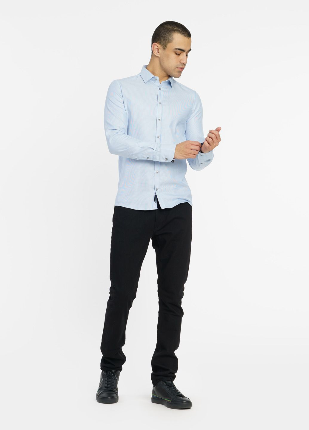 Голубой кэжуал рубашка Sand