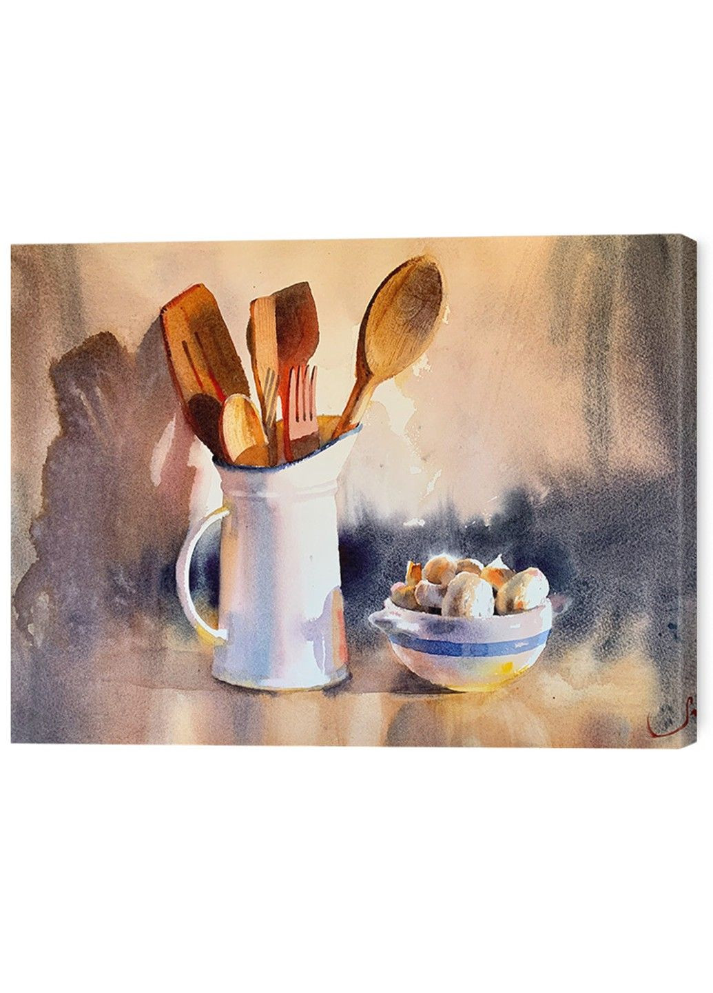 Картина на полотні Глек з дерев'яними ложками No Brand (324106563)