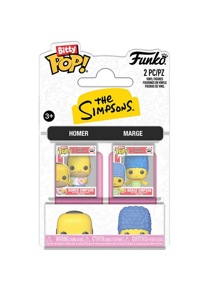 Набор фигурок Bitty POP! The Simpsons: Homer & Marge Simpson (94217) Funko (391820278)
