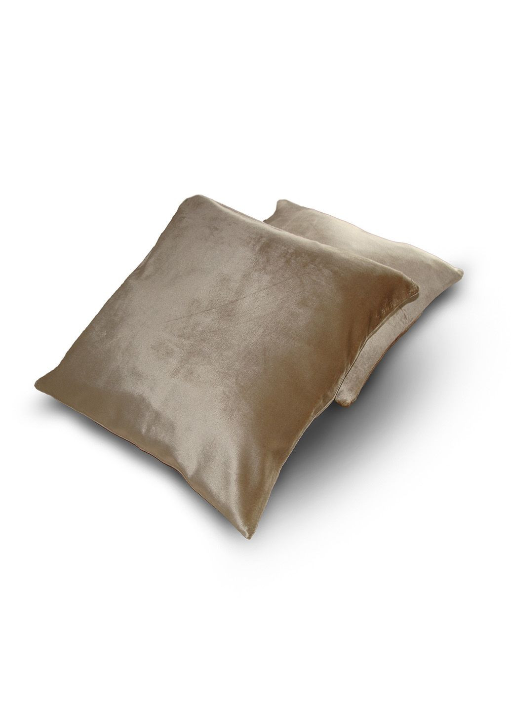 Комплект декоративных подушек бархат 40х40см 2шт бежевые (п_0446) Firanka Simple (355267292)