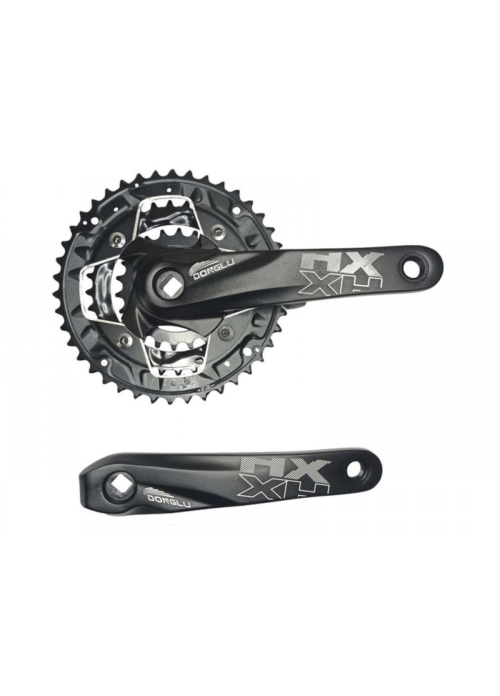 Шатун алюмінієвий 24/32/42T 170 мм MA9-531С — система 3 зірки, 3×10 швидкостей, Saiguan (370876787)