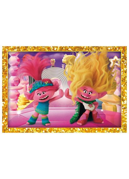 Пазл 4 в 1 Trolls 3, 12,16,20 и 24 элемента (21527) Clementoni 12, 20 та 24 елементи, 16, 4 в 1 Trolls 3 (366158699)