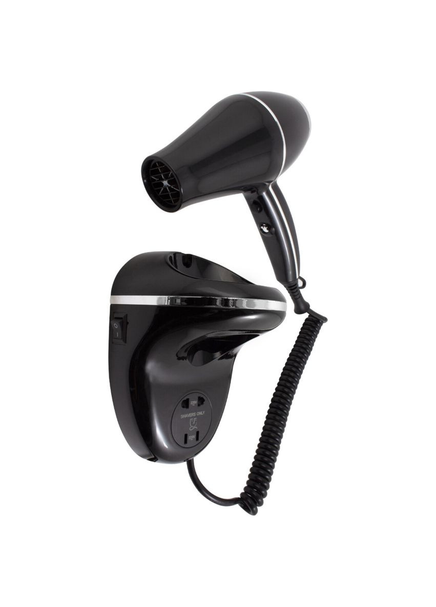 Настінний фен Trento потужністю 2000W чорний Trento Sanitary Ware (322463912)