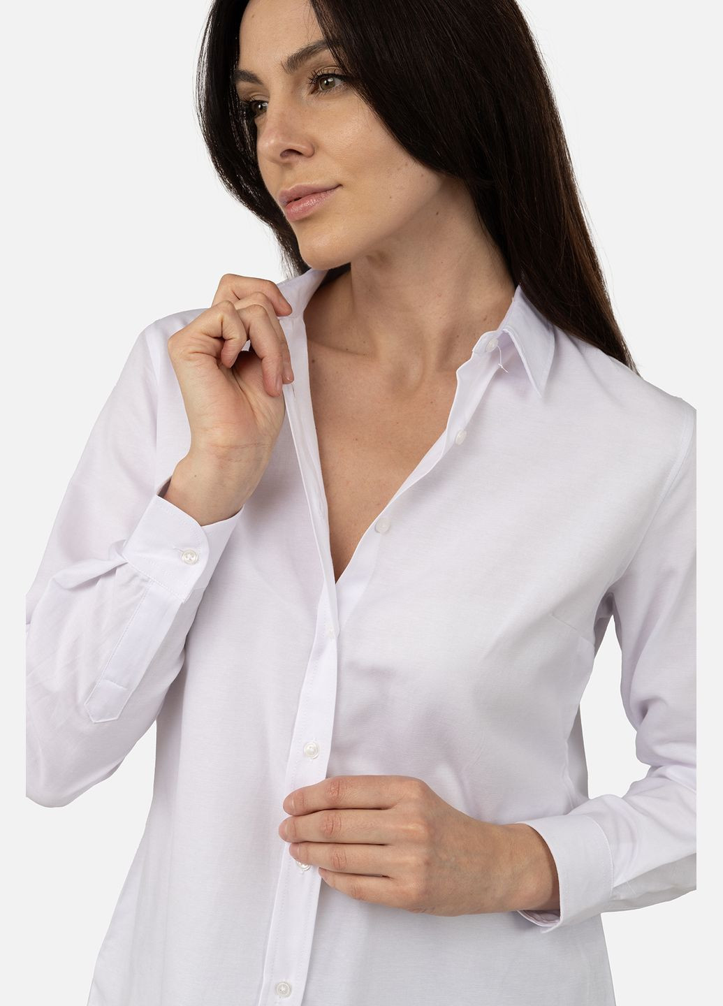 Сорочка з довгим рукавом жіноча класична колір білий CB-00269275 Yuki (319122170)