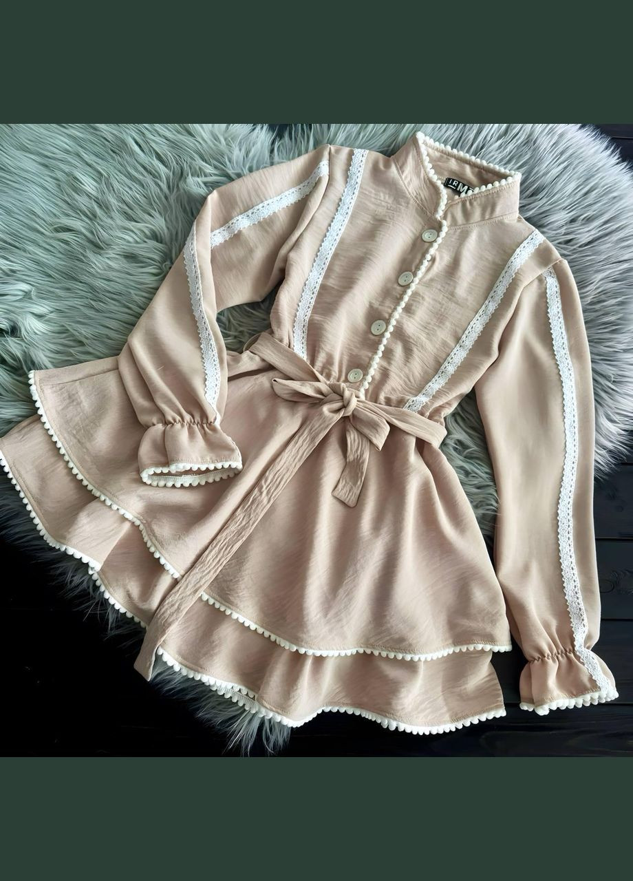 Бежева сукня в стилі етно бежева IRmAS (350349711)