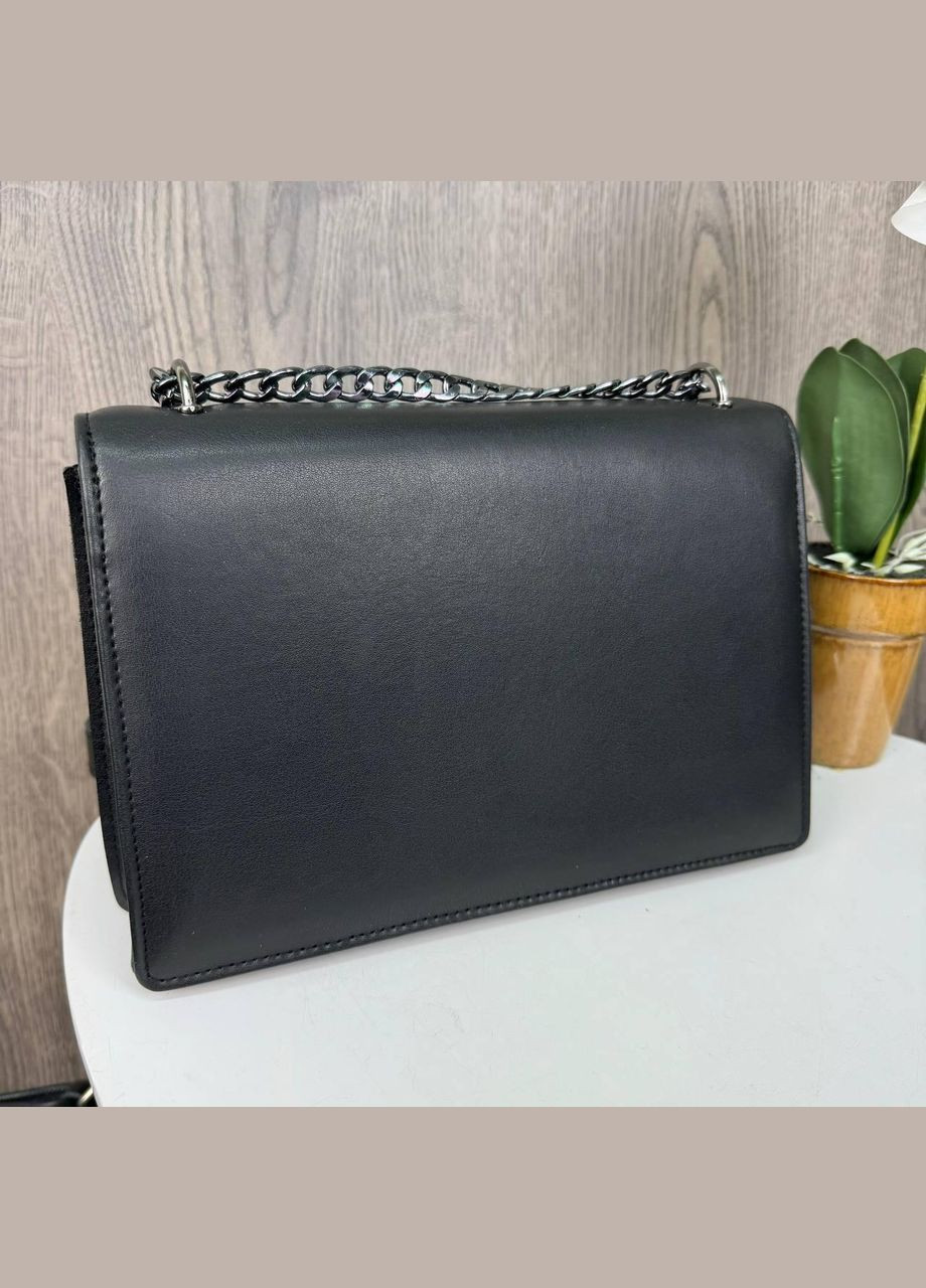 Стильна міні сумочка клатч на плече з екошкіри з чорним ланцюжком (sku_1480) No Brand (330575795)