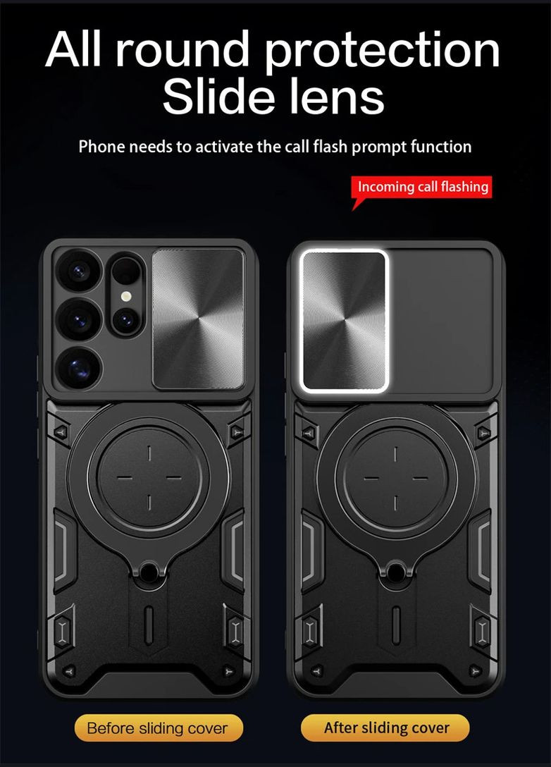 Противоударный чехол для Samsung Galaxy S25 Ultra чехол с магнитом кольцом на самсунг с25 ультра Ultimate Experience (328266832)