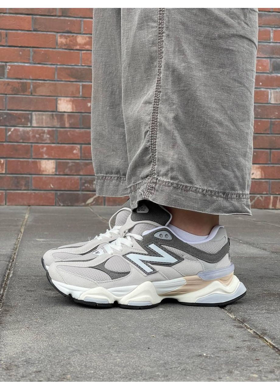 Серые демисезонные кроссовки мужские new balance 9060 grey v2 нью беланс 9060 No Brand