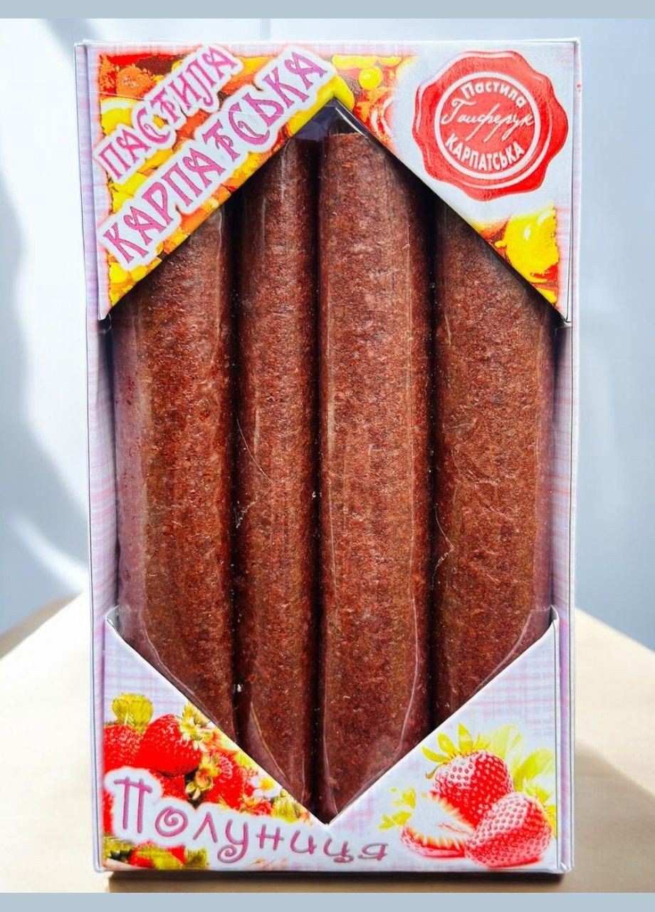 Пастила Натуральна Карпатська зі смаком Полуниці 40 грам. No Brand (330774825)
